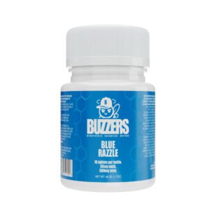 buzzers proprietary botanical extracts tablet bottles blue razzle 89534