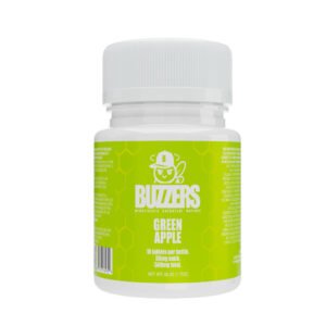 buzzers proprietary botanical extracts tablet bottles green apple 75968